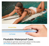 Spigen Aqua Shield Floating A610 iPhone univerzális lebegő vízálló tok, átlátszó