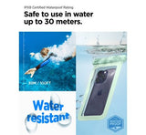 Spigen Aqua Shield A601 iPhone univerzális vízálló tok, menta