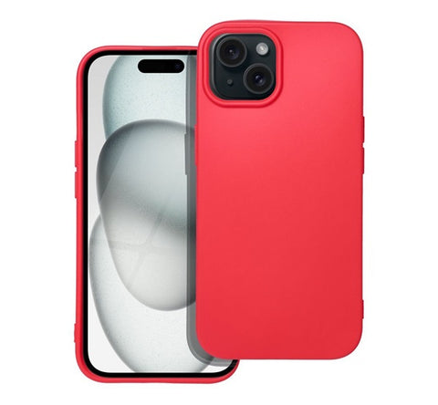 Forcell Soft Apple iPhone 15 szilikon tok, piros