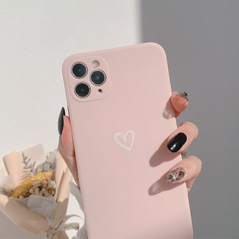 tokdepo "pasztell szív" rózsaszín iPhone tok