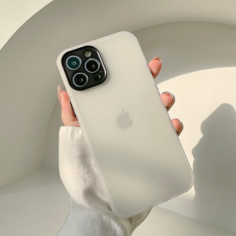 tokdepo "Frosty minimal" áttetsző fehér iPhone tok