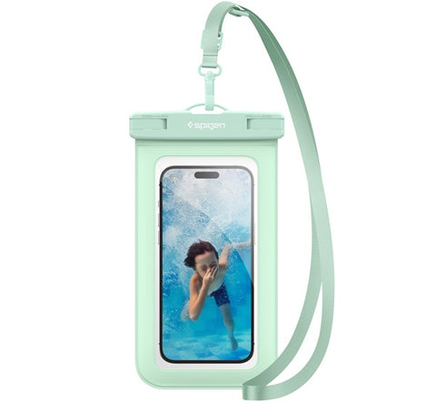 Spigen Aqua Shield A601 iPhone univerzális vízálló tok, menta
