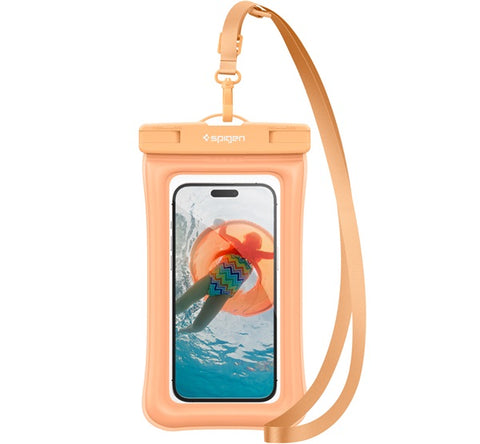 Spigen Aqua Shield Floating iPhone A610 univerzális lebegő vízálló tok, barack