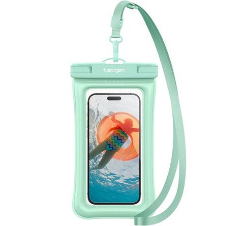 Spigen Aqua Shield Floating iPhone A610 univerzális lebegő vízálló tok, menta