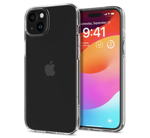 Spigen Liquid Crystal Apple iPhone 15 tok, Crystal Clear átlátszó