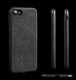 tokdepo iPhone tok sötét szürke Alcantara stílusban