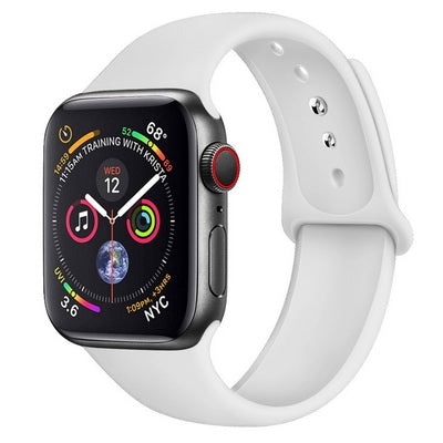 tokdepo Fehér Apple Watch Szilikon Szíj